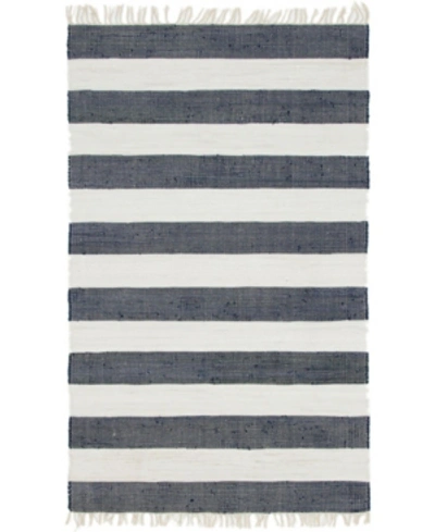 Shop Bridgeport Home Jari Jar5 Navy Blue 5' X 8' Area Rug