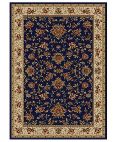 Km Home Closeout!!  Pesaro Manor 5'5" X 7"7" Area Rug In Navy