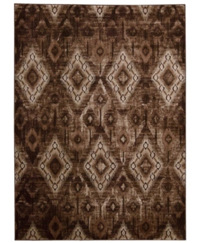Long Street Looms Fate Fat02 Chocolate 5'3" X 7'4" Area Rug In Chocolate