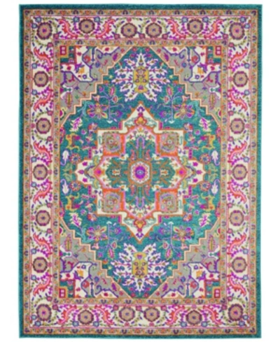 Long Street Looms Zeal Zea20 3'9" X 5'9" Area Rug In Teal Multi