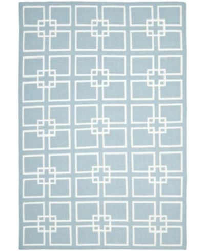 Shop Martha Stewart Collection Square Dance Msr1151b Aqua 6' X 9' Area Rug