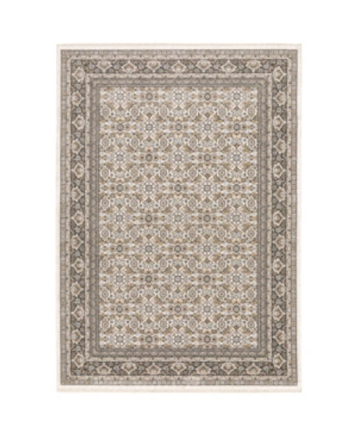 Shop Jhb Design S Kumar Kum07 Ivory And Gray 3'3" X 5' Area Rug In Ivory/gray