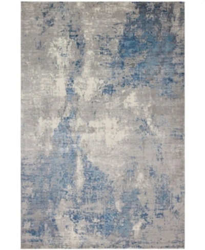 Shop Sunbrella Modern Sm-02 Gray/blue 8' X 10' Area Rug