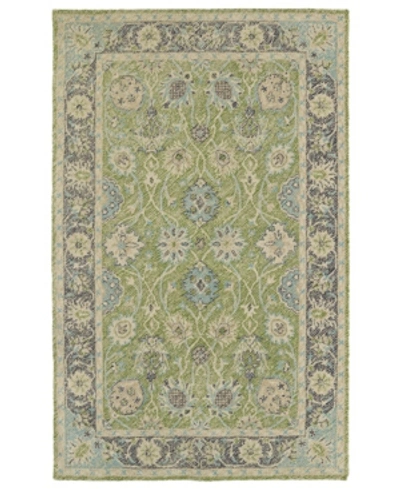 Shop Kaleen Weathered Wtr08-96 Lime Green 5' X 7'6" Area Rug