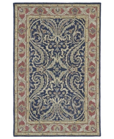 Shop Kaleen Solomon Tyre-50 Blue 2' X 3' Area Rug