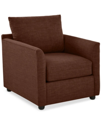 Shop Furniture Inia Fabric Chair In Tina Dark Brown