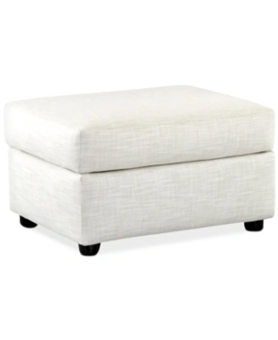 Shop Furniture Inia Fabric Ottoman In Conversation Pearl