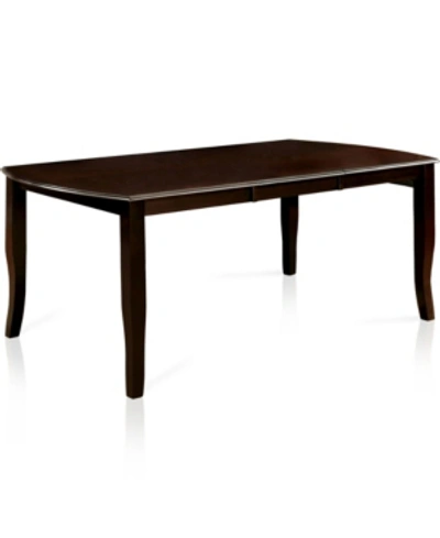 Shop Furniture Of America Rohrig Dark Wood Rectangular Dining Table In Brown