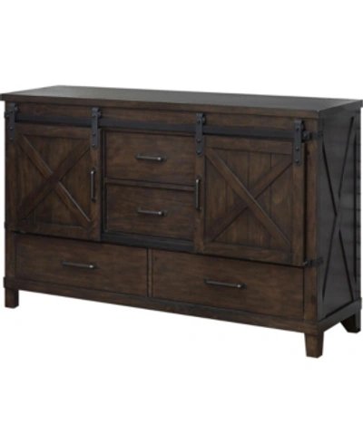 Shop Furniture Of America Trinna 4-drawer Dresser In Brown