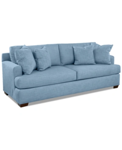 Shop Furniture Othol 90" Fabric Sofa In Tina Airforce