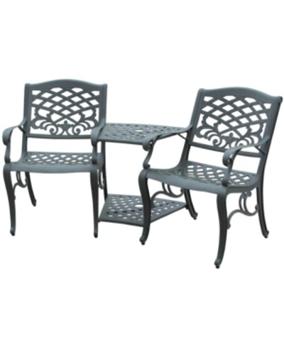 Shop Noble House Pittman Outdoor Cast 2 Seater Set In Bronze