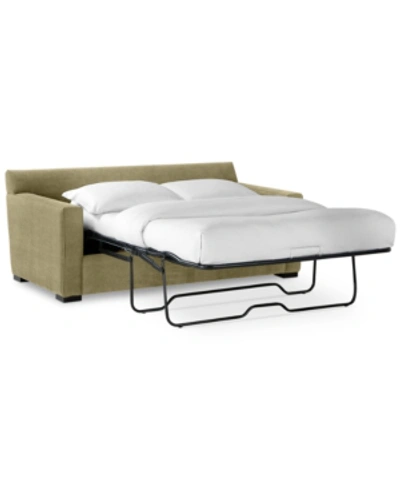 Furniture Radley 74" Fabric Full Sleeper Sofa Bed, Created For Macy's In Heavenly Apple Green