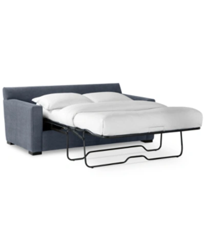 Furniture Radley 74" Fabric Full Sleeper Sofa Bed, Created For Macy's In Heavenly Naval Blue
