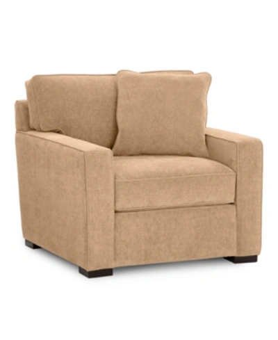 Furniture Radley 38" Fabric Armchair, Created For Macy's In Heavenly Caramel Tan