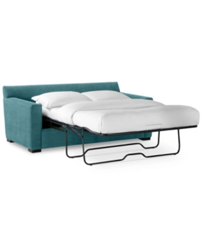 Furniture Radley 74" Fabric Full Sleeper Sofa Bed, Created For Macy's In Heavenly Sapphire Blue