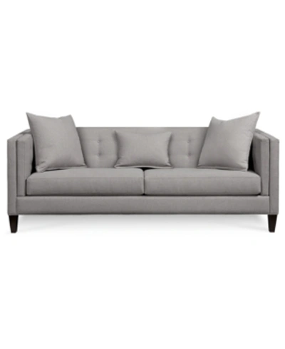 Shop Furniture Braylei 88" Fabric Track Arm Sofa, Created For Macy's In Devon Heather
