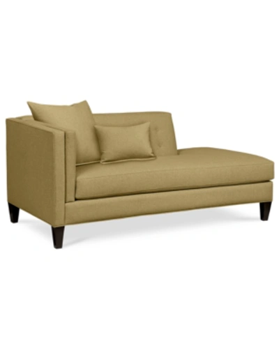 Shop Furniture Braylei Fabric Chaise, Created For Macy's In Devon Camel