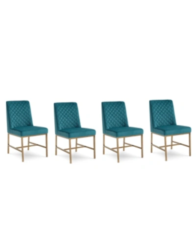 Shop Furniture Cambridge Dining Chair 4-pc. Set (4 Side Chairs) In Teal