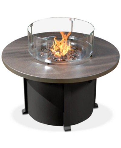 Shop Furniture Cal Sil Round Fire Pit Table In Midnight