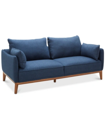 Furniture Jollene 78" Fabric Sofa, Created For Macy's In Midnight Blue