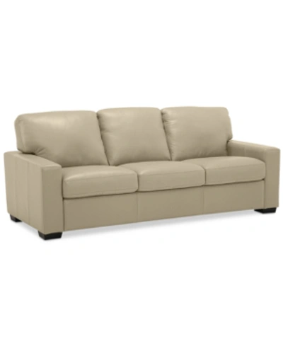Shop Furniture Ennia 82" Leather Sofa, Created For Macy's In Lace (special Order)