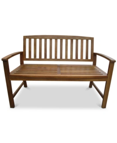 Shop Noble House Tennon Acacia Bench In Brown