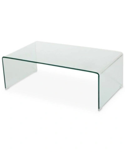 Shop Noble House Senuri Glass Coffee Table In Clear