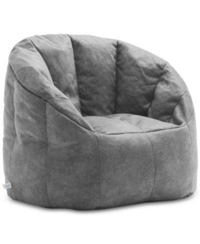 Shop Furniture Big Joe Large Milano Blazer Bean Bag Chair In Cement
