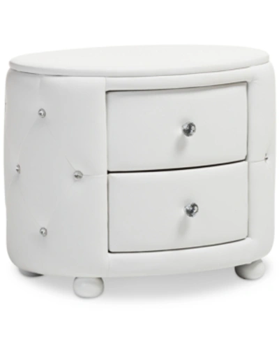 Furniture Davina Nightstand In White