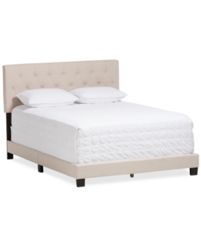 Shop Furniture Cassandra King Bed In Light Beige