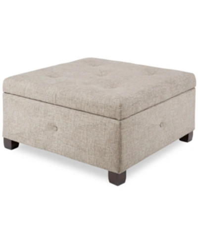 Furniture Austin Tufted Storage Ottoman In Sand