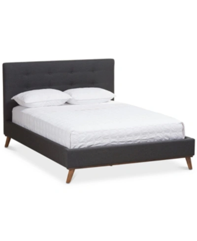 Shop Furniture Valencia Full Bed In Dark Grey