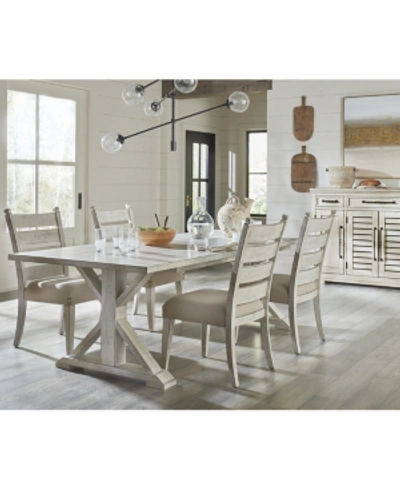 Shop Furniture Trisha Yearwood Coming Home Dining , 5-pc. Set (table & 4 Side Chairs) In Chalk