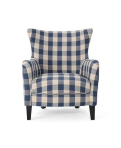 Shop Noble House Arabella Arm Chair In Blue
