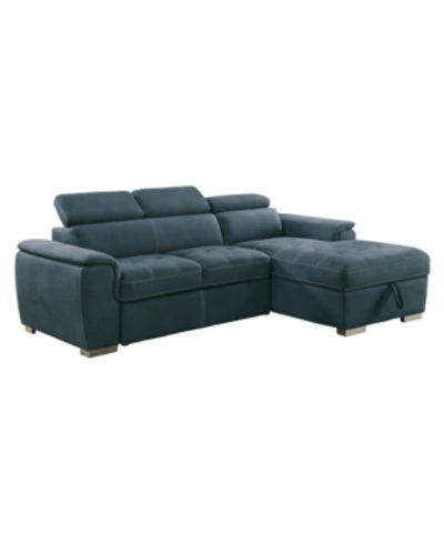 Shop Furniture Welty 2pc Sectional Sofa In Blue