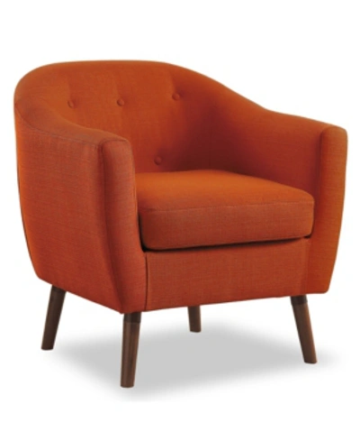 Shop Furniture Flett Accent Chair In Orange