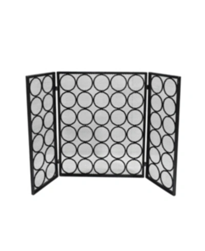 Shop Noble House Hartly Folding Screen In Black