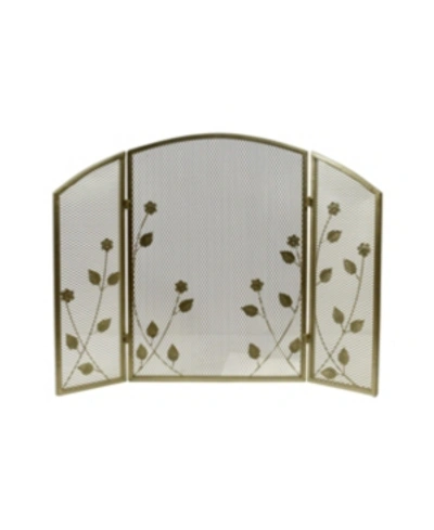 Shop Noble House Greenbrier Fireplace Screen In Gold