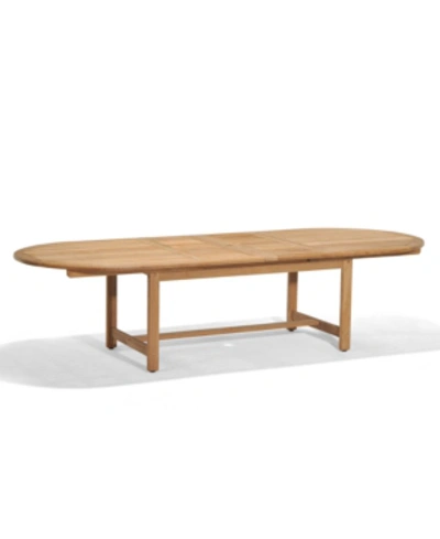 Furniture Bristol Teak 118" X 47" Outdoor Extension Dining Table