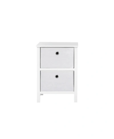 Shop Ez Home Solutions Foldable Furniture 2 Drawer Night Stand In White