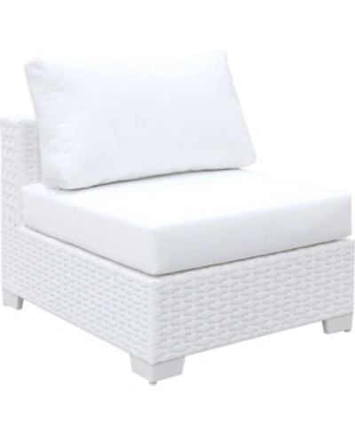 Shop Furniture Of America Arthur White Outdoor Armless Chair