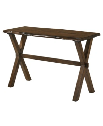 Shop Furniture Of America Coupla Trestle Console Table In Brown