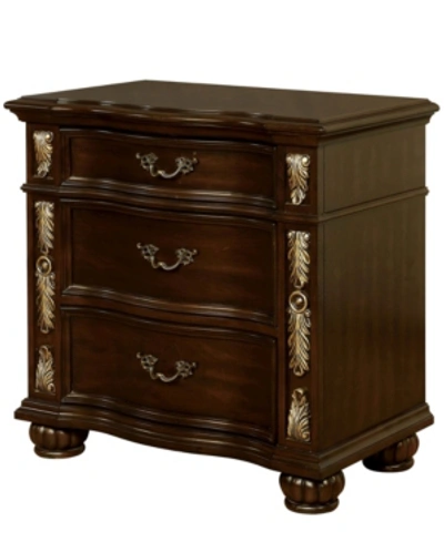 Shop Furniture Of America Mullberry Cherry 3-drawer Nightstand In Brown