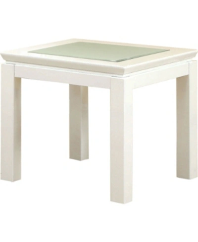 Shop Furniture Of America Closeout Kristof Square End Table In White