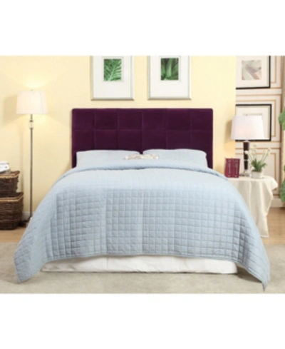 Shop Furniture Of America Closeout Hellan Full Queen Upholstered Headboard In Purple