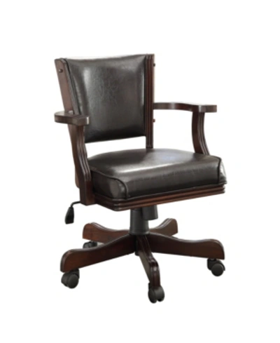 Shop Furniture Of America Matlock Adjustable Game Chair In Cherry