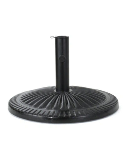 Shop Noble House Syros Outdoor Umbrella Base In Black