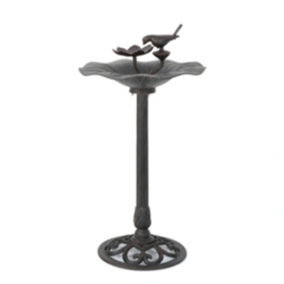 Shop Noble House Lancaster Outdoor Bird Bath In Bronze