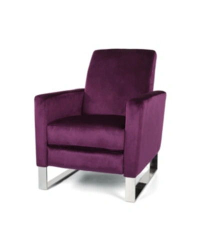 Shop Noble House Brightwood Recliner In Purple