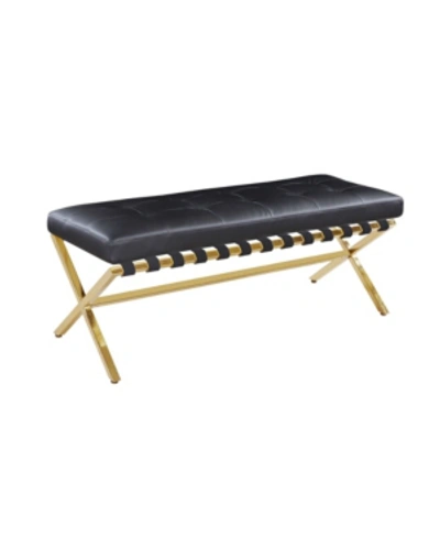 Shop Chic Home Claudio Bench In Black